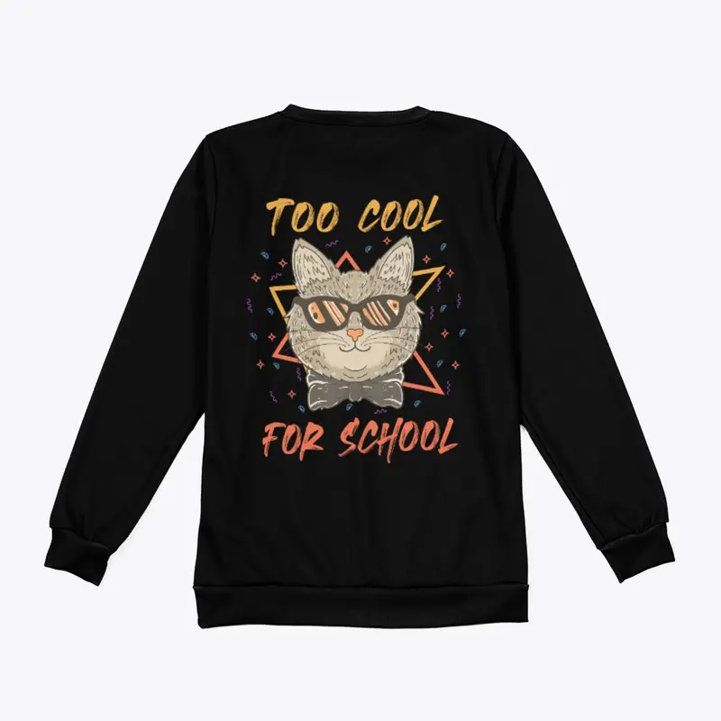 Too Cool for School Cat Design