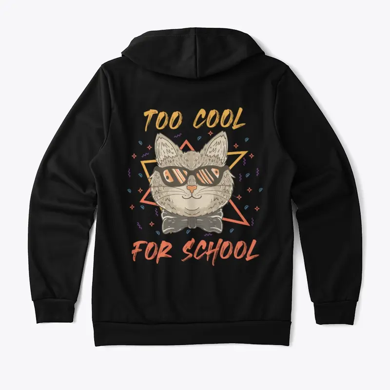 Too Cool for School Cat Design