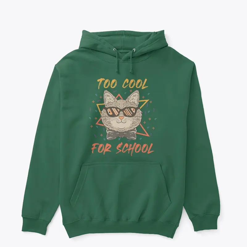 Too Cool for School Cat Design