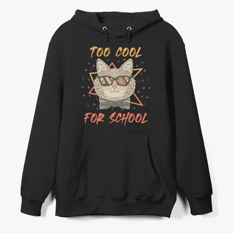 Too Cool for School Cat Design