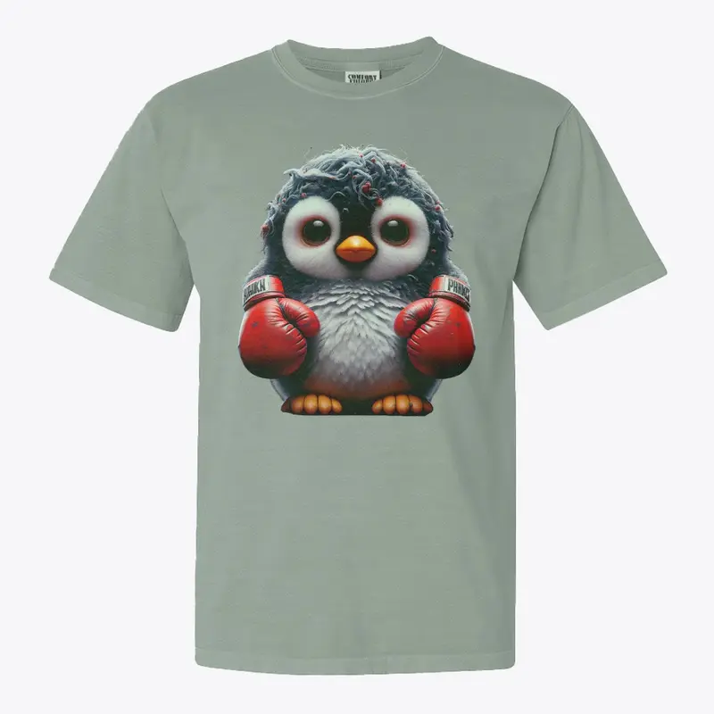 Wacky Boxing Penguin Fantasy Art