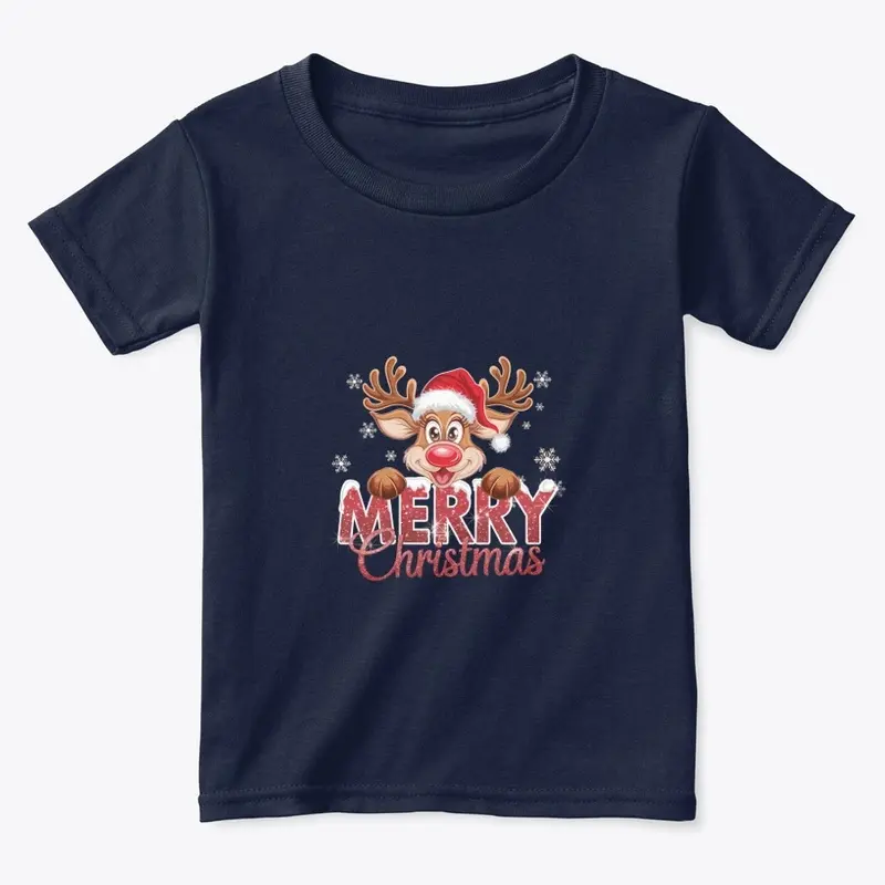 Cute Reindeer "Xmas" Snowflake Design