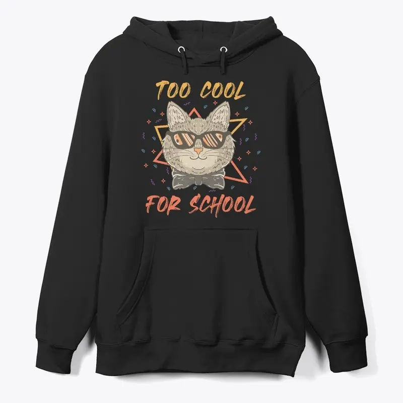 Too Cool for School Cat Design